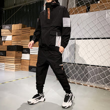 Load image into Gallery viewer, 2019 Workwear jacket men's Hooded Jacket+Pants 2PC Sets baseball loose Pullover coat & Long Pants Mens Clothing