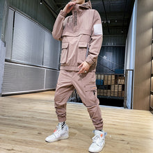 Load image into Gallery viewer, 2019 Workwear jacket men's Hooded Jacket+Pants 2PC Sets baseball loose Pullover coat & Long Pants Mens Clothing
