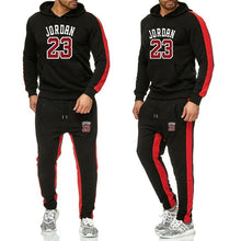 Load image into Gallery viewer, Brand Clothing Men's Fashion Tracksuit Casual Sportsuit Men Hoodies Sweatshirts Sportswear JORDAN 23 Coat+Pant Men Set